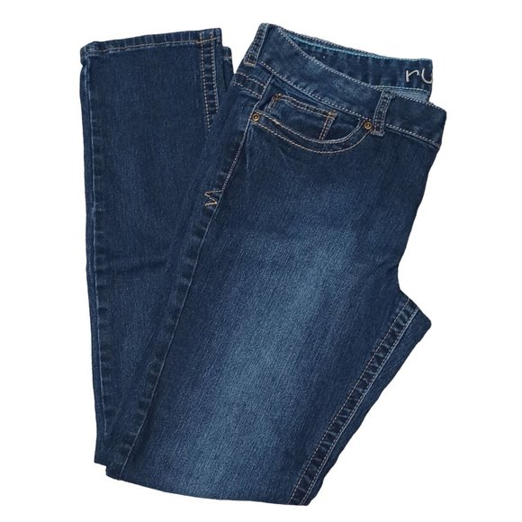 Rue21 Jeans Womens Size 11 / 12 Mid-Rise Skinny Blue Denim - Picture 3 of 10